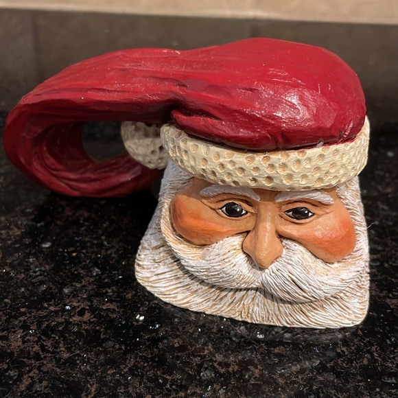 The Herold Collection signed Father Christmas figurine and sleeping half moon - Picture 4 of 7